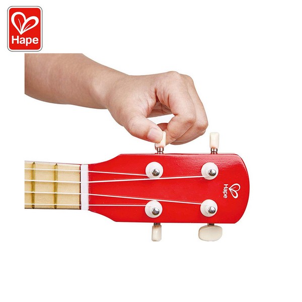 Продукт Hape Red Ukulele - Детска дървена китара 54см  - 0 - BG Hlapeta