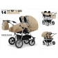 Продукт Mikado Duet Lux 3в1 - Детска количка за близнаци  - 8 - BG Hlapeta