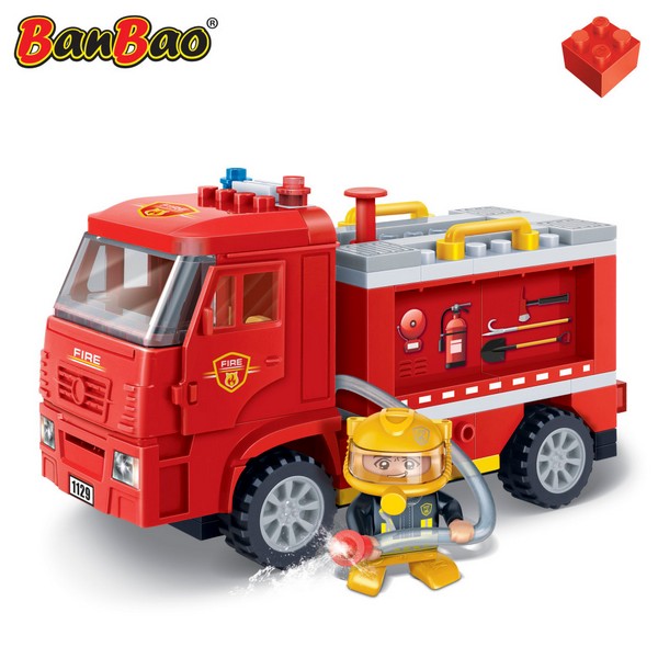 Продукт BanBao Пожарникарска кола - Конструктор 110 части  - 0 - BG Hlapeta