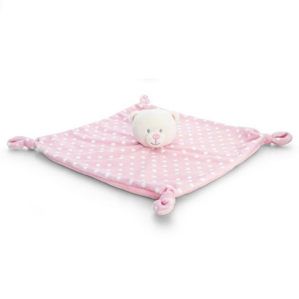 Продукт Keel Toys Мече с кърпичка - Бебешка играчка за гушкане - 0 - BG Hlapeta