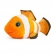 Keel Toys Animotsu Оранжева рибка 15 см. 1