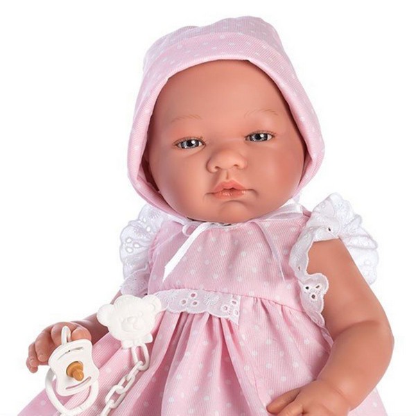 Продукт Asi - Кукла-бебе Мария с розова рокля на бели точки - 0 - BG Hlapeta