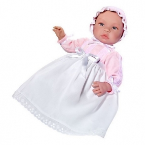 Asi - Кукла-бебе Лея с дълга бяла рокля