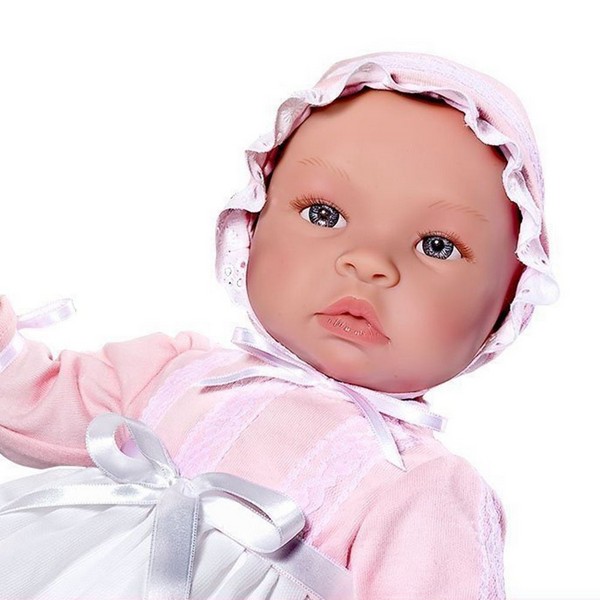 Продукт Asi - Кукла-бебе Лея с дълга бяла рокля - 0 - BG Hlapeta