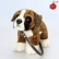 Keel Toys Бордър коли - Плюшено куче с каишка 30 см. 2
