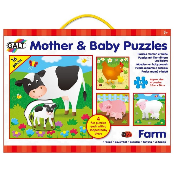 Продукт Galt Toys Майки и бебета 4 пъзела в кутия - Ферма - 0 - BG Hlapeta