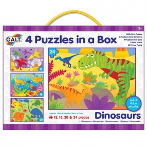 Galt Toys Динозаври - Четири пъзела в кутия