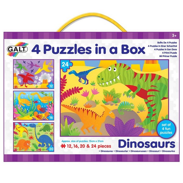 Продукт Galt Toys Динозаври - Четири пъзела в кутия - 0 - BG Hlapeta