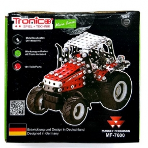 Tronico Micro Series Massey Ferguson 7600 Трактор - Метален конструктор 181 части 