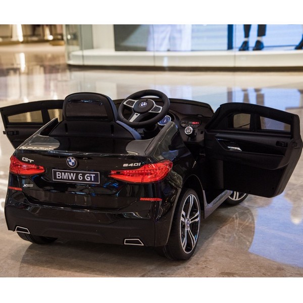 Продукт Акумулаторна кола BMW 6 GT,12V с меки гуми с кожена седалка  - 0 - BG Hlapeta