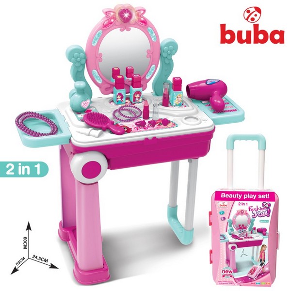 Продукт Buba - Комплект за игра тоалетка Куфар, Розова - 0 - BG Hlapeta