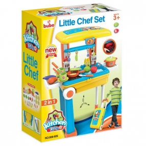 Buba Little Chef Set - Детска кухня, Жълта/Синя