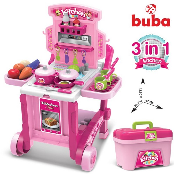 Продукт Buba Kitchen little Chef - Детска кухня, Розова - 0 - BG Hlapeta