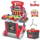 Продукт Buba Little Chef - Детска кухня Куфар, Червен  - 3 - BG Hlapeta