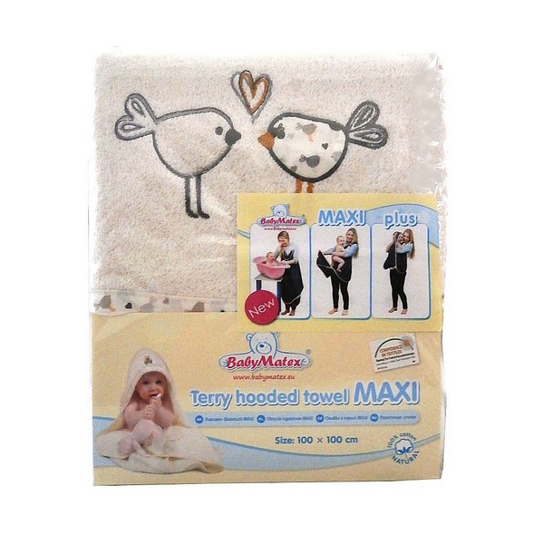 Продукт Baby Matex Maxi Plus Birds -  Хавлия с качулка - 0 - BG Hlapeta
