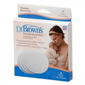 Dr.Brown's - Подплънки за кърмачки за многократна употреба 4 бр.