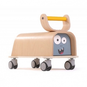 MamaToyz Cute monster - Дървена количка 