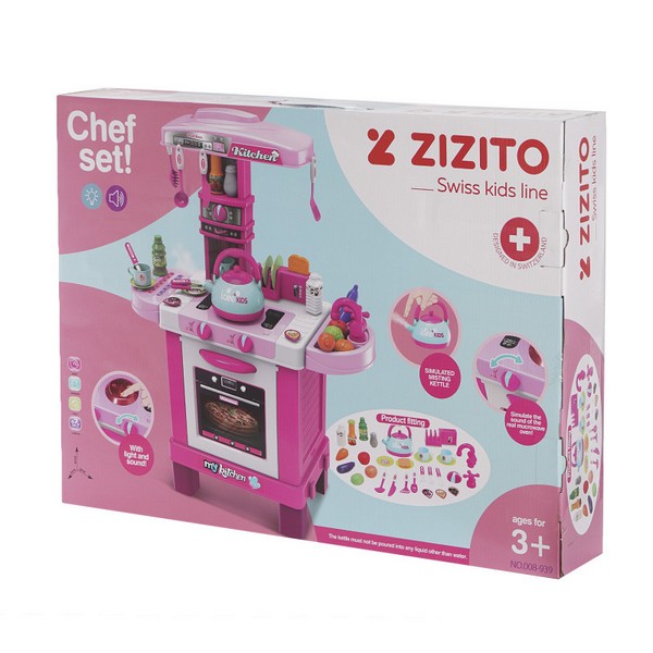 Продукт Zizito Little Chef - Индукционен кухненски център със светлина, звук и пара - 0 - BG Hlapeta