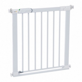 Safety 1st  - Универсална метална преграда за врата с плоско дъно, бяла 