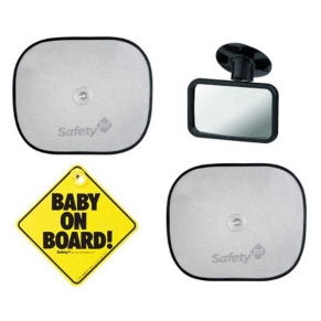Safety 1st - Комплект за пътуване (1 бр. табела, 2 бр. сенник, 1 бр. огледало) 