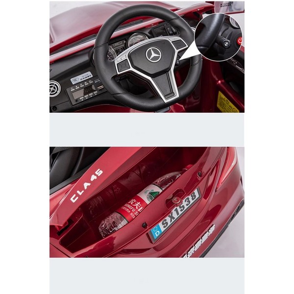 Продукт Акумулаторна кола Mercedes Benz CLA45 AMG  Wi-Fi с кожена седалка - 0 - BG Hlapeta