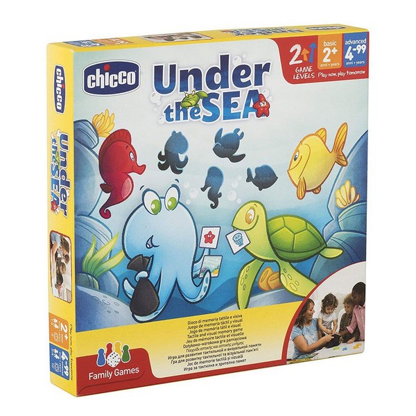 CHICCO НА ДЪНОТО НА МОРЕТО - Настолна игра за тактилна и зрителна памет