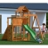 Fungoo ACTIVER - дървена детска площадка с пързалка и люлки 1