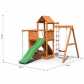 Продукт Fungoo ACTIVER - дървена детска площадка с пързалка и люлки - 2 - BG Hlapeta