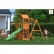 Fungoo ACTIVER - дървена детска площадка с пързалка и люлки 2