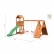 Fungoo FLEPPI - дървена детска площадка с пързалка и люлки 3