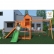 Fungoo TREEHOUSE - дървена детска площадка с пързалка и люлки 4