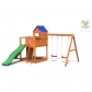 Продукт Fungoo TREEHOUSE - дървена детска площадка с пързалка и люлки - 2 - BG Hlapeta