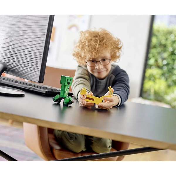 Продукт LEGO Minecraft™ - BigFig Creeper™ и оцелот - 0 - BG Hlapeta