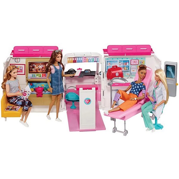 Продукт Barbie Мобилна клиника - игрален комплект с линейка - 0 - BG Hlapeta