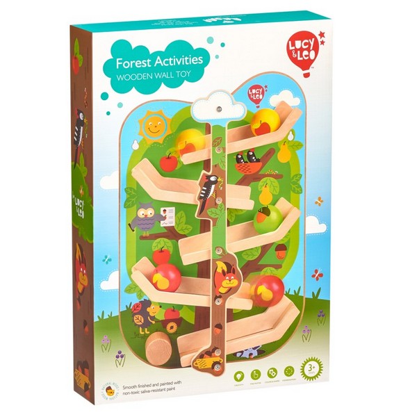 Продукт LUCY&LEO В гората - Дървена интерактивна играчка за стена - 0 - BG Hlapeta