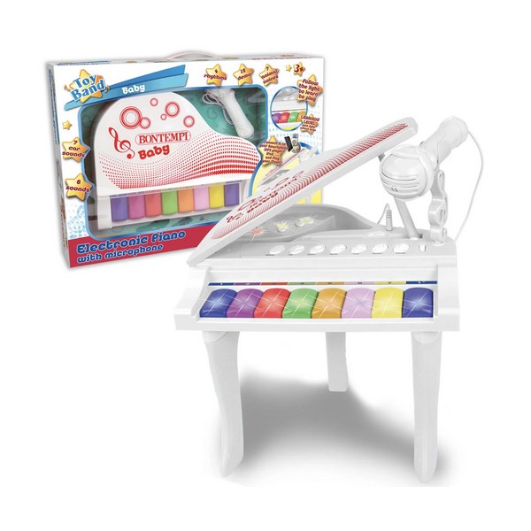 Продукт Bontempi - Електронно пиано с 8 клавиша и микрофон - 0 - BG Hlapeta