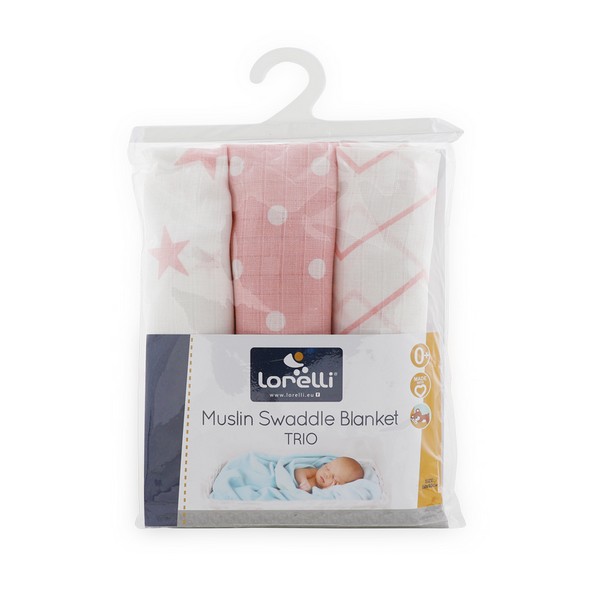 Продукт Lorelli ТРИО - Памучна пелена 80х80 см  - 0 - BG Hlapeta
