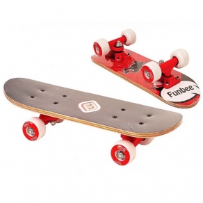  D'Arpeje FUNBEE - Детски мини скейтборд, червен