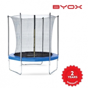 Byox Spring - Детски батут с вътрешна мрежа (183 см) + дъждобран