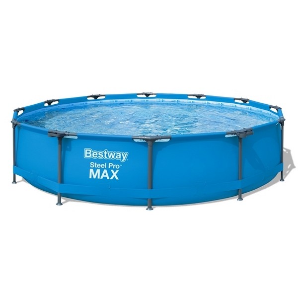 Продукт Bestway Steel Pro MAX С ПОМПА - СИН сглобяем кръгъл басейн 3.66m x 76cm - 0 - BG Hlapeta