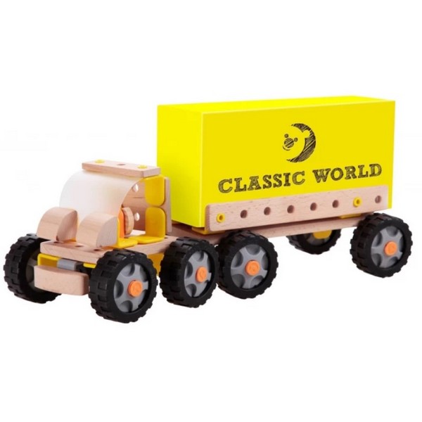 Продукт Classic world - Дървен конструктор Камион - Робот - 0 - BG Hlapeta