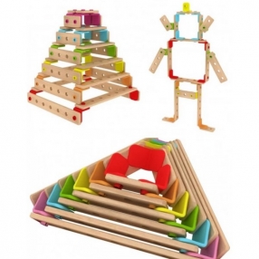 Classic world Дъга - Детски дървен конструктор за игра