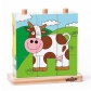 Продукт Woodyland Животните от фермата- Дървени кубчета - низанки - 3 - BG Hlapeta
