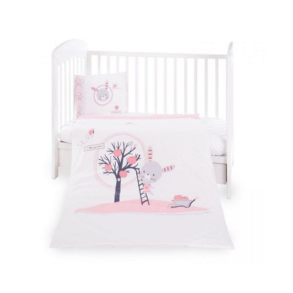 Продукт Kikkaboo Pink Bunny - Бебешки спален комплект 5 части - 0 - BG Hlapeta