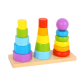 Tooky toy - Дървена играчка за нанизане Пирамиди 3в1 Продукт Tooky toy - Дървена играчка за нанизане Пирамиди 3в1 - 1 - BG Hlapeta