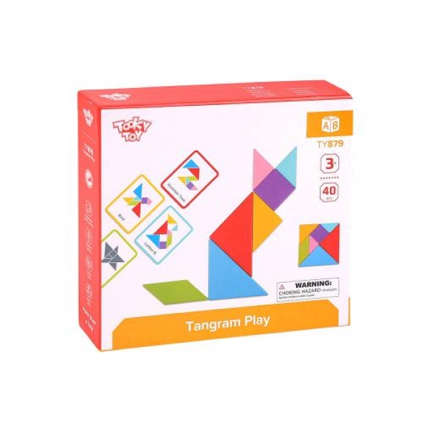 Продукт Tooky toy Танграм - Дървен пъзел - 0 - BG Hlapeta
