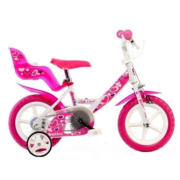 Продукт Dino Bikes Little Heart - Детско колело 12 инча бяло - 0 - BG Hlapeta