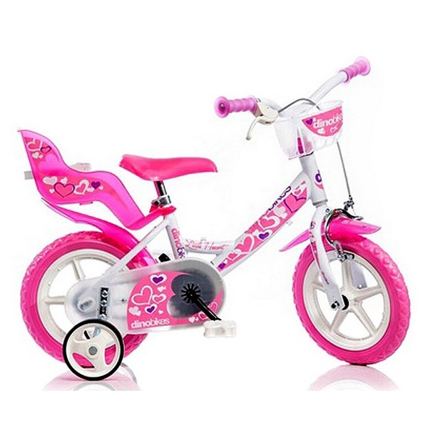 Продукт Dino Bikes Little Heart - Детско колело 12 инча бяло - 0 - BG Hlapeta