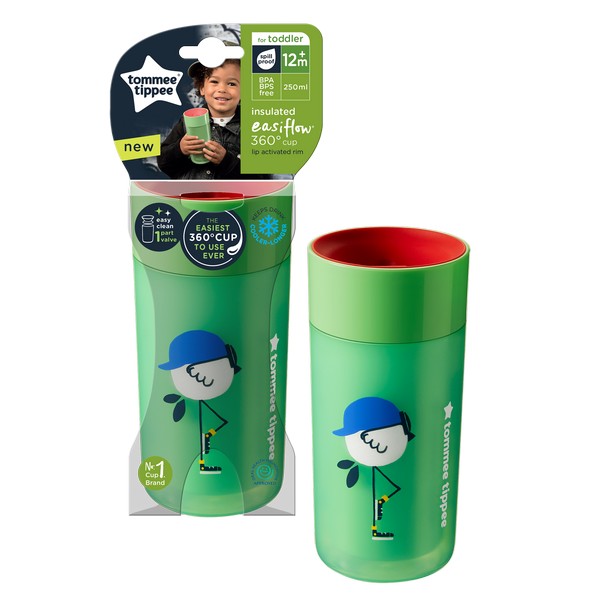 Продукт Tommee Tippee - Неразливаща се термочаша 360 градуса, 250 мл., 12м.+ - 0 - BG Hlapeta