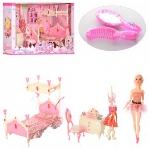 RTOYS - Комплект спалня на принцеса с кукла